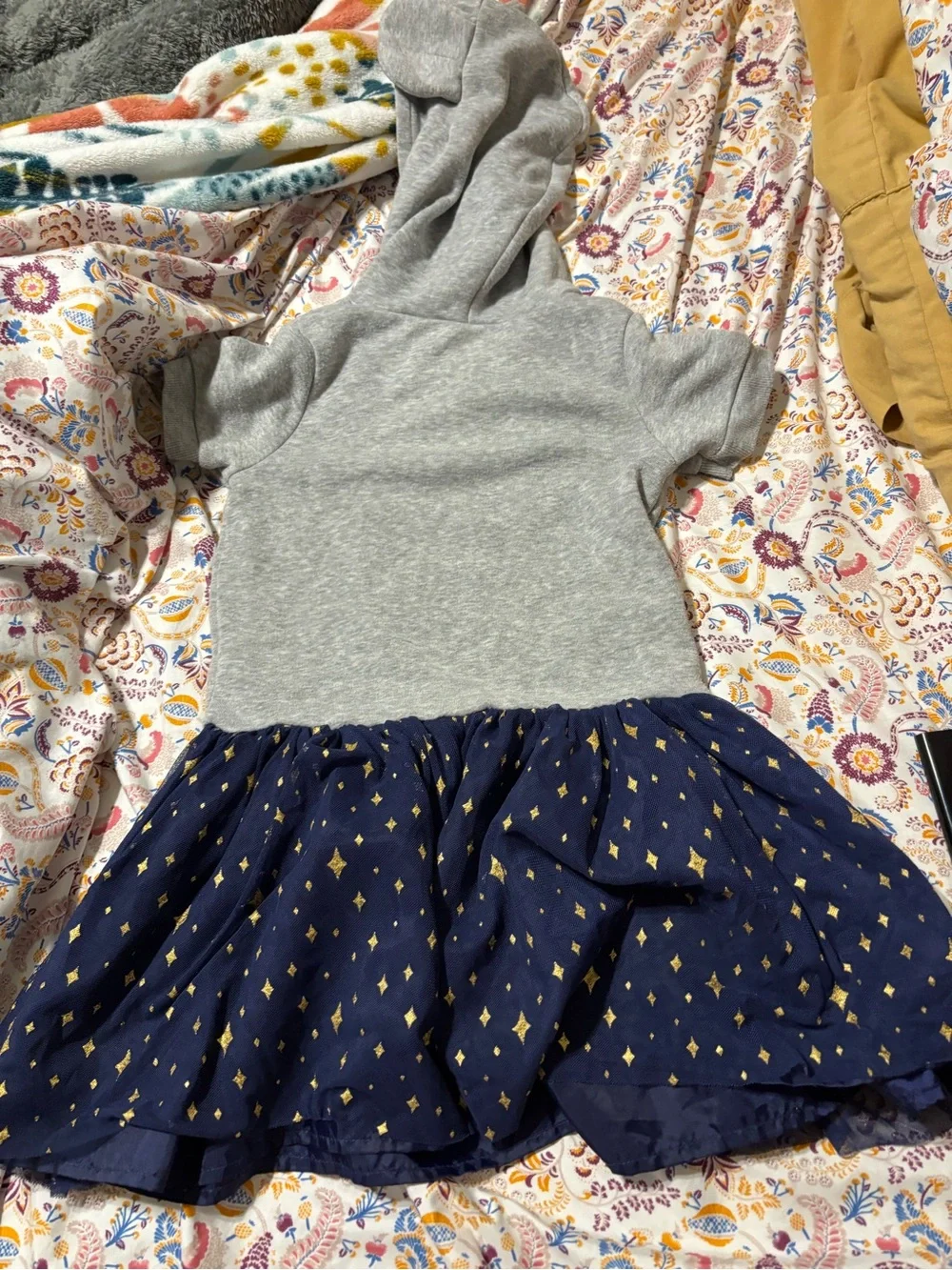 Disney Gray Kids Hoodie with Blue Character Detail #9